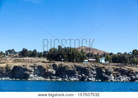 Amantani Island (Isla Amantani) of Lake Titicaca, Peru