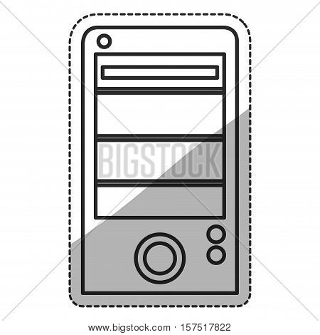 cpu icon. Device gadget technology and electronic theme. Isolated design. Vector illustration