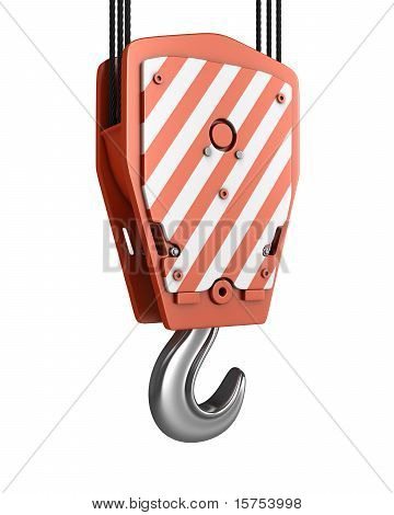 Gancio gru rosso