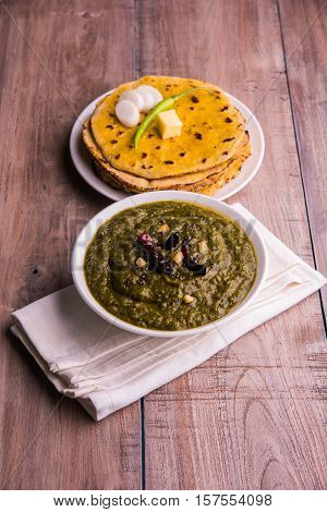 makki di roti and sarson ka saag, famous north indian food