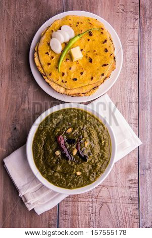 makki di roti and sarson ka saag, famous north indian food