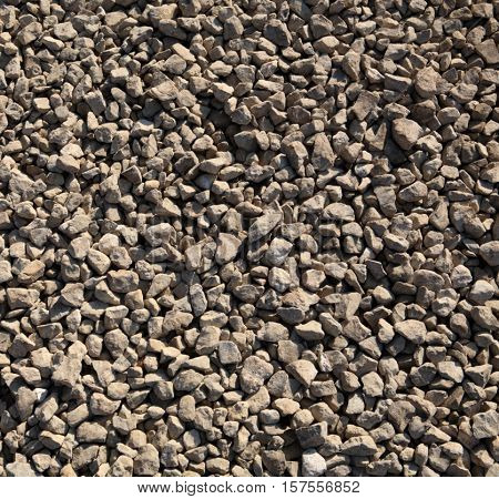 image of many gravel at dry sunny day