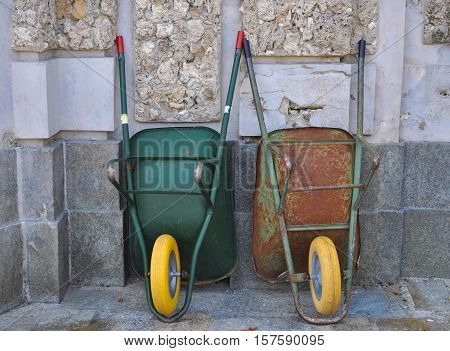 Two Wheel Barrows