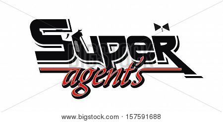 Logo superagent. Super agents. Isolated vectror Illustration
