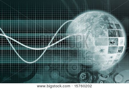 Fondo de tecnología futurista abstracto como un arte