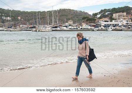 Winter in Majorca Port de Soller at Balearic island