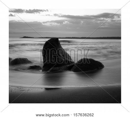Sunrise over the sea, near the city of Burgas, Bulgaria