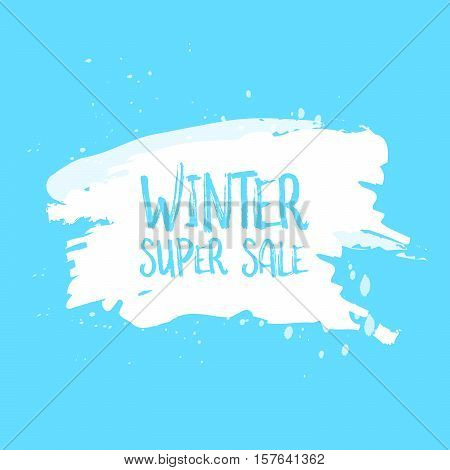 Winter Sale Poster Design Template Or Background. Creative Business Promotional Vector