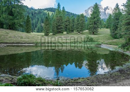 beautiful val gardena and dolomity in italy