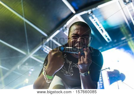 NEW YORK, NY - JUNE 18, 2016: Bingo Players presents Bingo Beach at Governors Club on Governors Island, June 18, 2016 in New York City