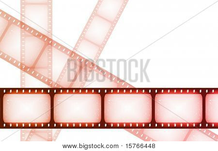 Filme noite bobinas especiais como um abstrato