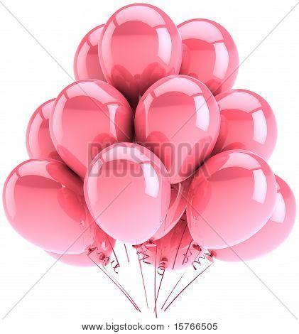 Romantyczny balony w kolorze różowym