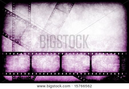 Bobinas de destaque de indústria de filme como um abstrato