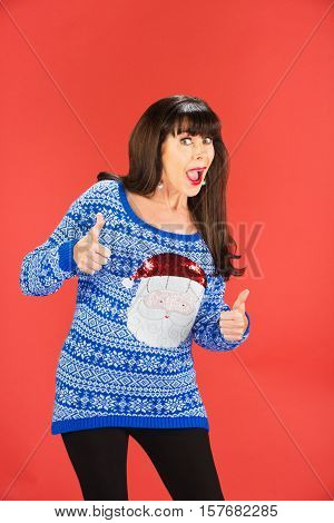 Happy Woman With Thumbs Up