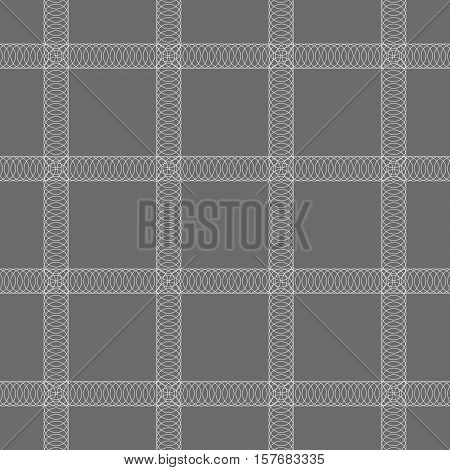 Abstract Cell Circle On A Gray Background.