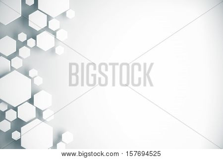 White Honeycomb Pattern