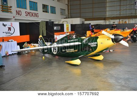 CHONBURI - NOVEMBER 20 : Shoestring aircraft in Air Race 1 Thailand at U-Tapao International Airport on November 20 2016 in Chonburi Thailand.