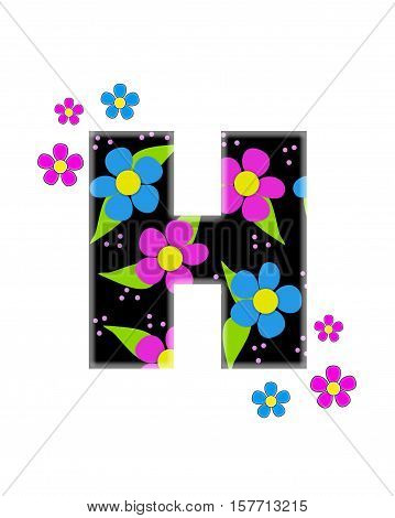 Alphabet Flower Topia H