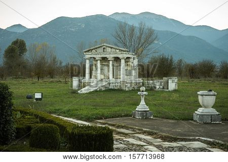 Temple Of Poseidon At Ancient Mantineia, Arcadia, Peloponnese, Greece