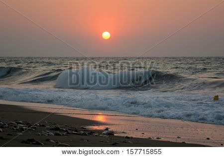 Sunset and sea! Beautiful Crete island is so beautiful!