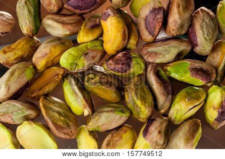Background image of pistachios