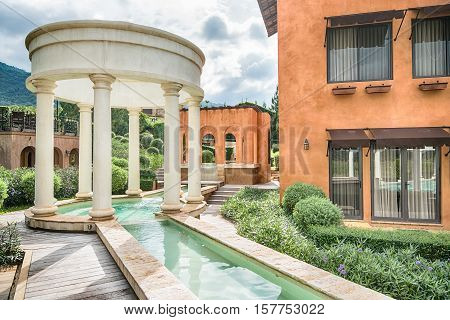 The Water Temple Is A Stone Structure