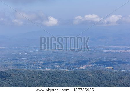 View chiangmai city form mon jam mountain