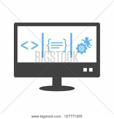 Dashboard, mainpage, desktop icon vector image. Can also be used for software development. Suitable for mobile apps, web apps and print media.