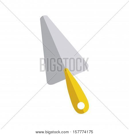 putty knife worker equipment icon vector illustration