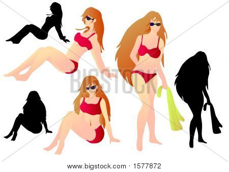 Modello di costume da bagno 