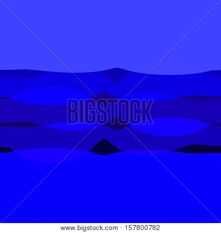 Abstract deep blue wavy background. Element for design.
