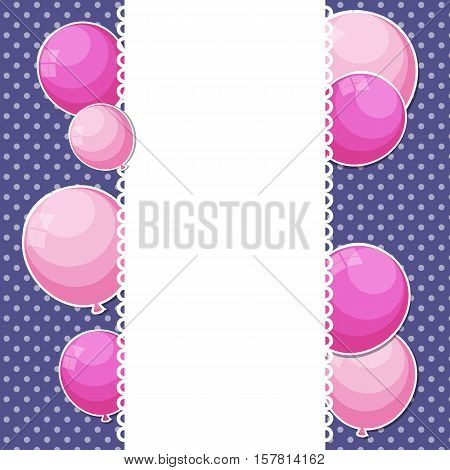 Color Glossy Balloons Background Vector Illustration eps10