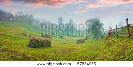 Haymaking In A Carpathian Village