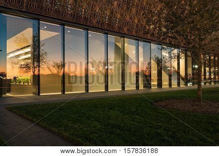 WASHINGTON DC USA - NOVEMBER 18: National Museum of African American History and Culture in Washington DC on November 18 2016. The museum opened on September 24 2016.