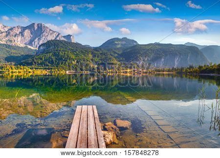Quiet Morning On The Grundlsee Lake