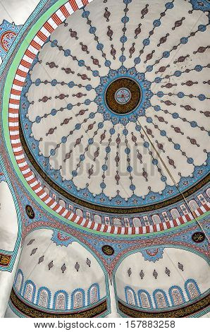 The Fatith Mosque situated in the Turkish town of Side.