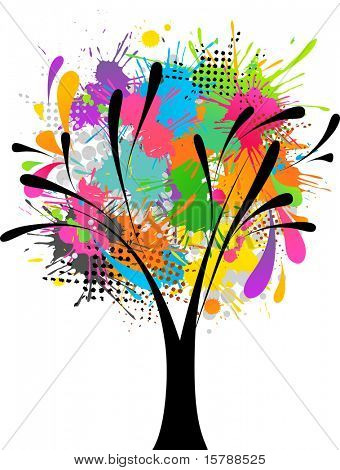 ทรี grunge กับช็อตสี