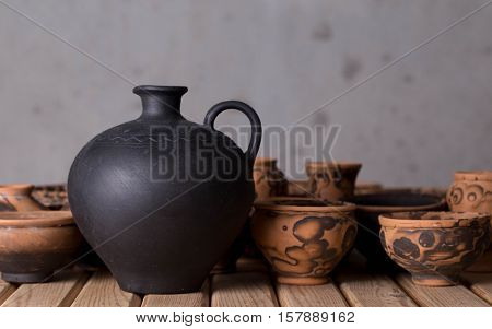 Decorative ceramic handmade decorations for the interior.