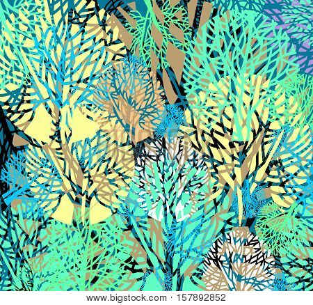 Abstract floral bright multicilored background. Vector illustration.