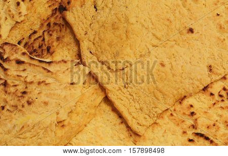 Macro Detail Of Chickpea Flour Italian Specialties With Whole Wh