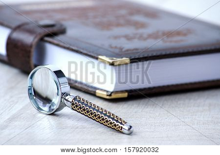 The Clothbound Notebook And Stationery Magnifier With Incrustata