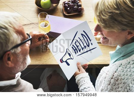 Hello Great Accost Greeting Salute Welcome Concept