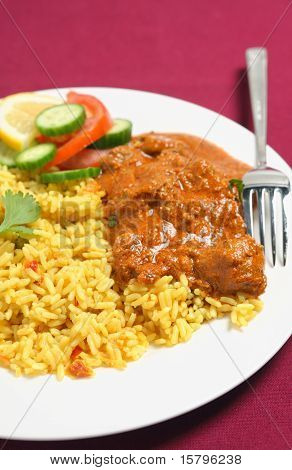 子羊のカシミール カレー垂直