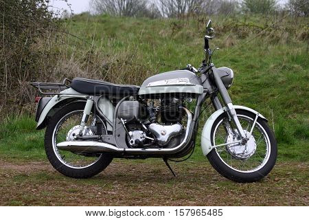 Norton Dominator - Classic British Motorcycle. Photographed at Coleford Carnival of Transport, England. 10th April 2009.