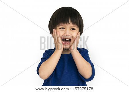 Little Boy Kid Adorable Cute Playful Portrait Concept