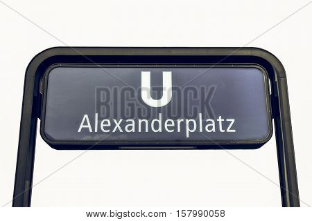 Vintage Looking U-bahn Sign