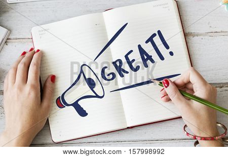 Hello Great Accost Greeting Salute Welcome Concept