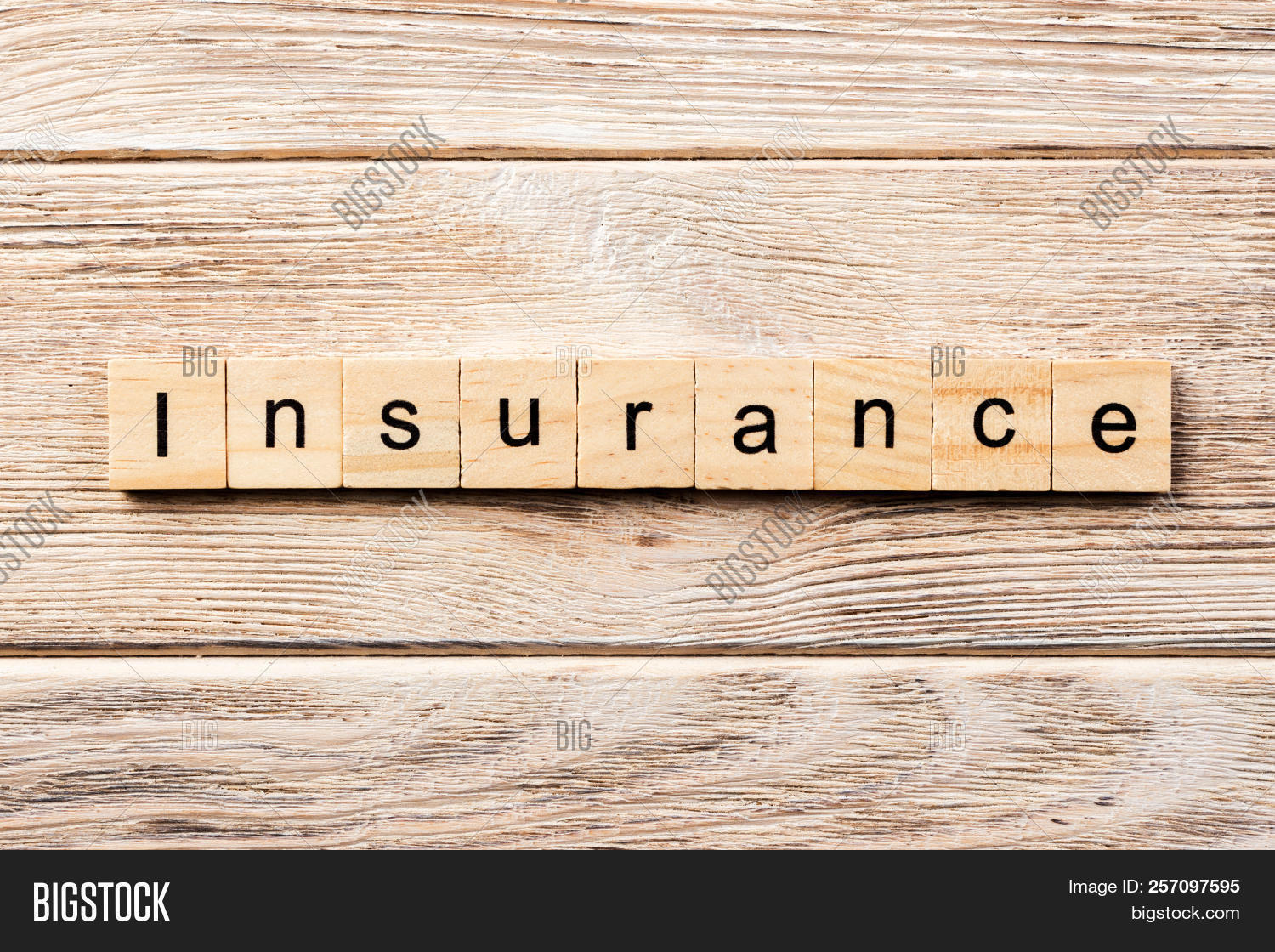 Insurance Word Written Image Photo Free Trial Bigstock