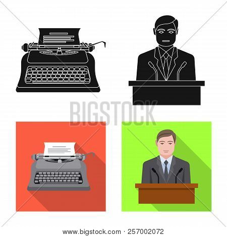 Vector Design Of Law And Lawyer Icon. Set Of Law And Justice Stock Vector Illustration.