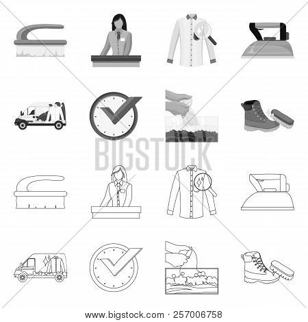 Vector Illustration Of Laundry And Clean Icon. Set Of Laundry And Clothes Stock Vector Illustration.